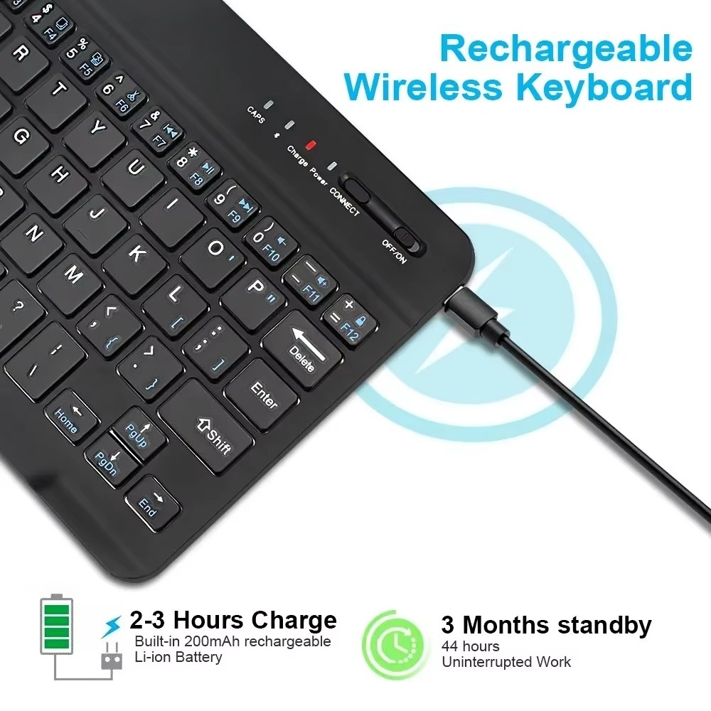 Tablet Accessories Keyboard - 7/10 Inch Bluetooth Wireless English Keyboard