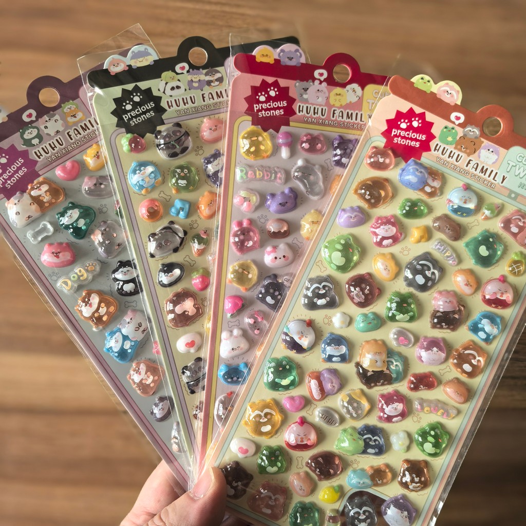 Tablet Accessories For Kids - 4Pcs Kawaii 3D Embossed Cartoon Animal