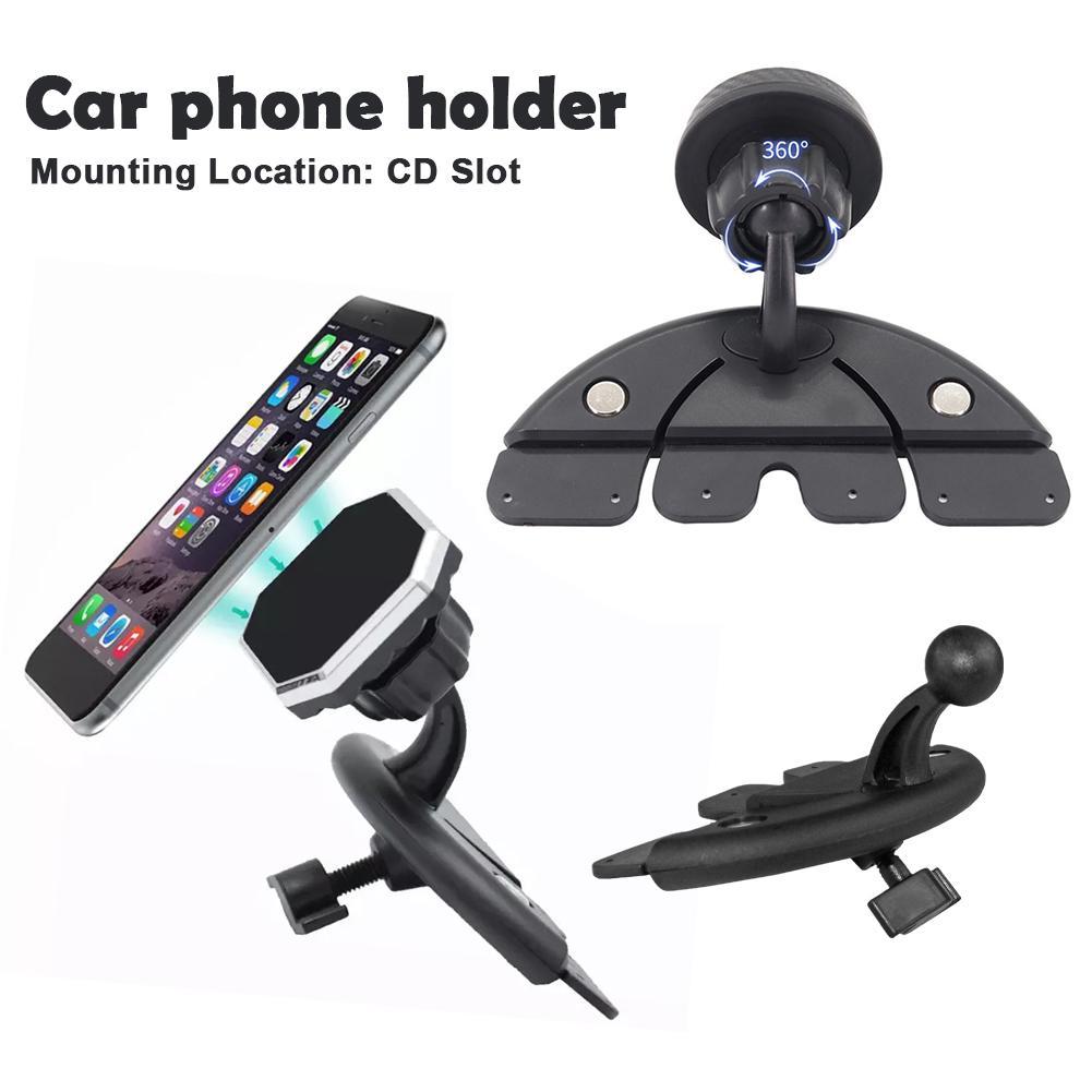 Car Accessories Tablet Holder - Ball Head Car CD Slot Phone