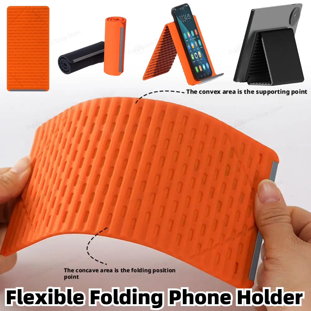 Essential Tablet Accessories - Flexible Folding Phone Holder Creative Foldable