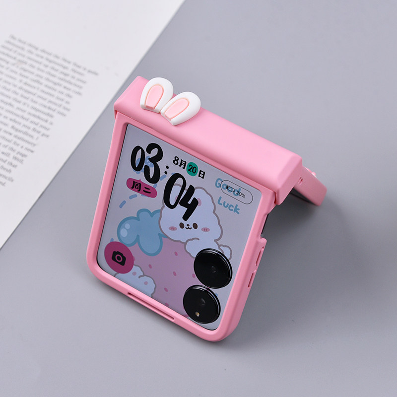 Cute Rabbit Ears Hinge Phone C - Motorola Tablet Accessories ulasan dan harga