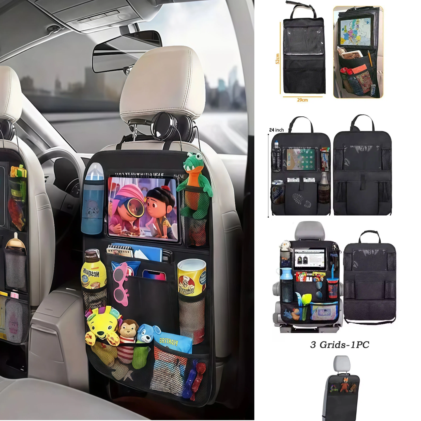 Car Seat Organizer Multifuncti - Car Accessories Tablet Holder ulasan dan harga