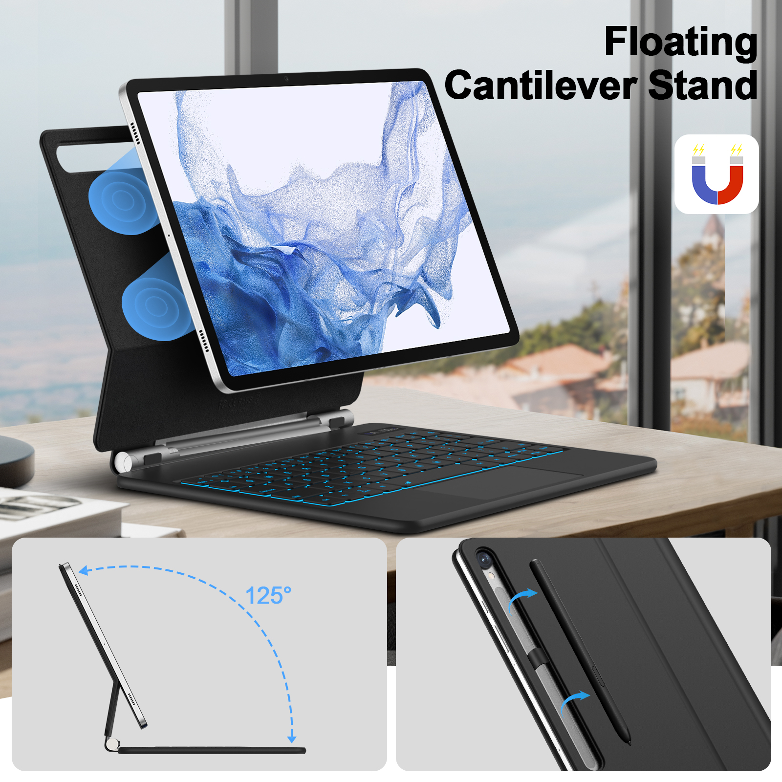Magic Keyboard For Samsung Gal - Cheap Tablet Accessories ulasan dan harga