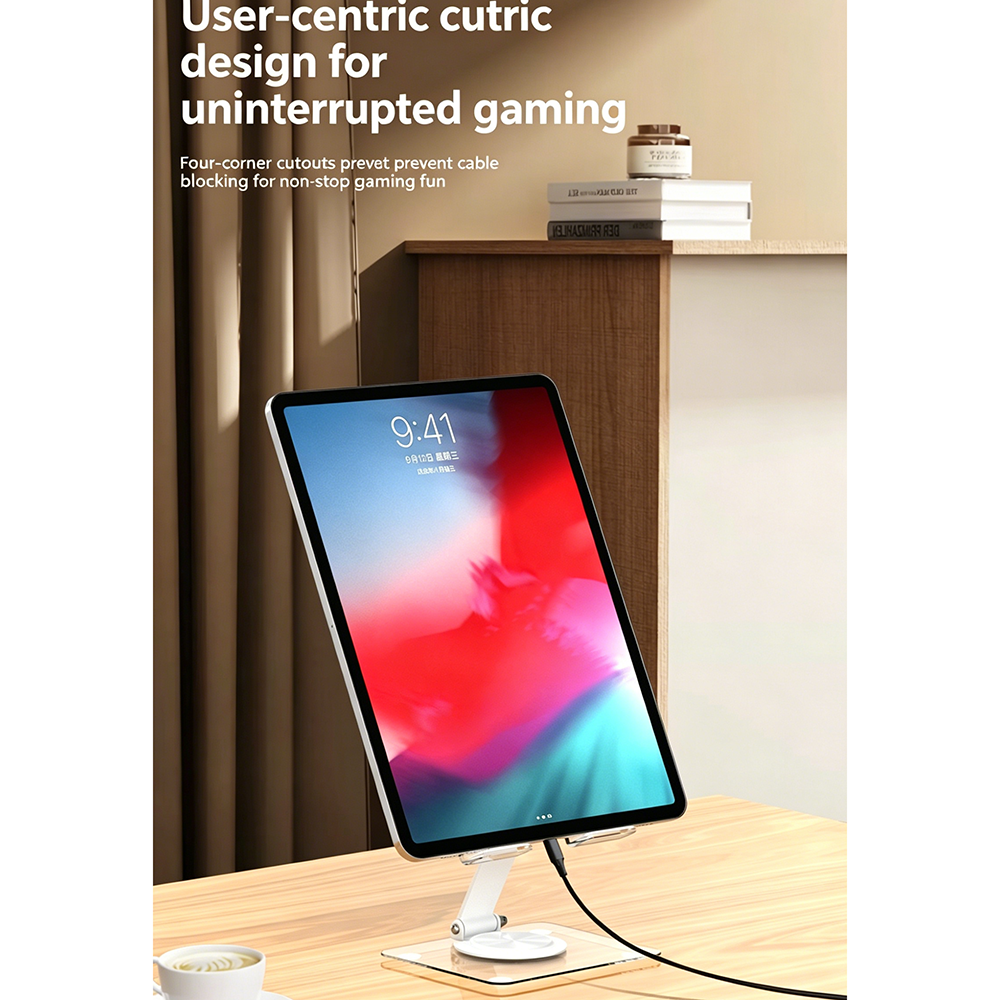 Acrylic Rotation Foldable Tabl - Essential Tablet Accessories ulasan dan harga