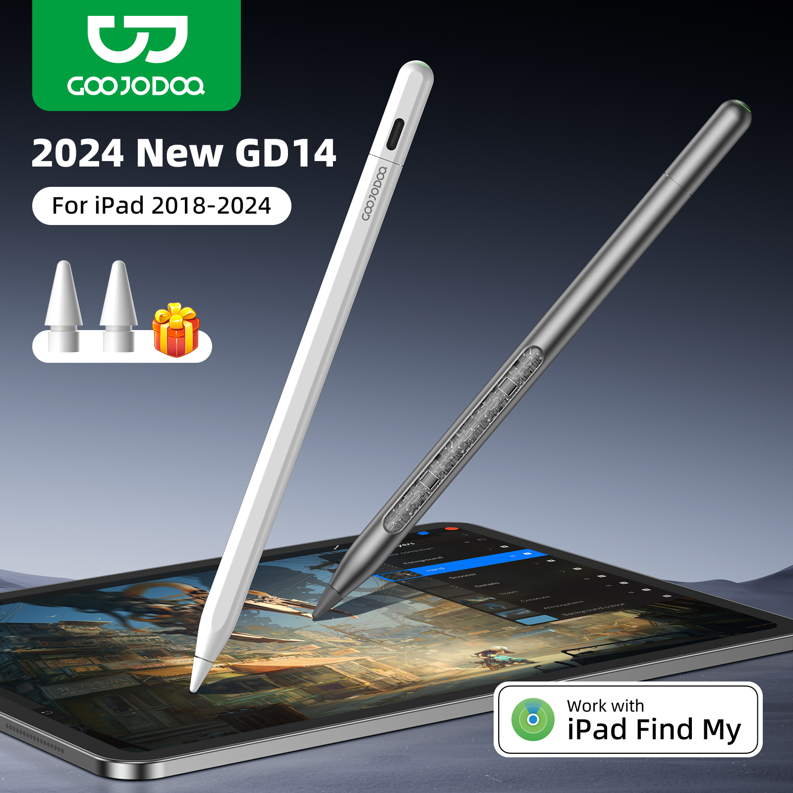GOOJODOQ GD14 Stylus Pen For A - Tablet Accessories For Kids ulasan dan harga