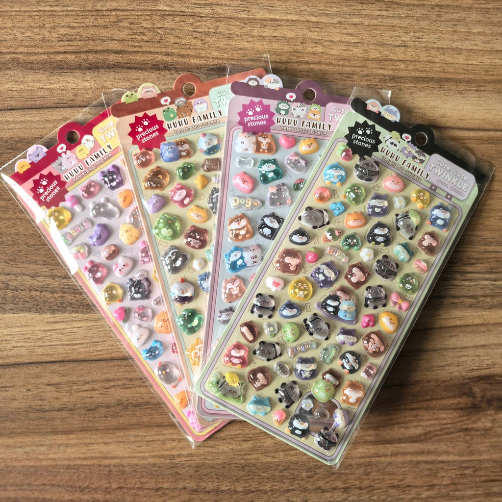 4Pcs Kawaii 3D Embossed Cartoo - Tablet Accessories For Kids ulasan dan harga