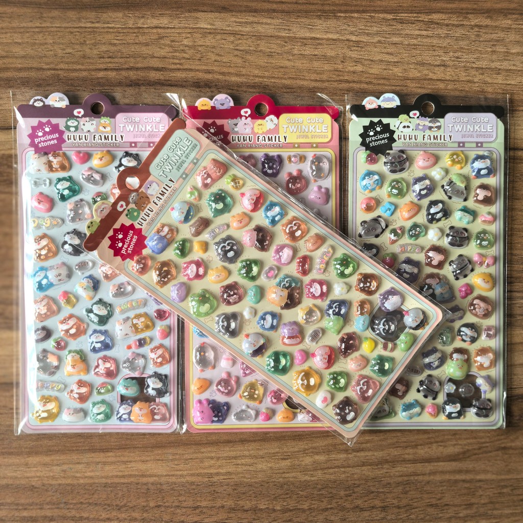 4Pcs Kawaii 3D Embossed Cartoo - Tablet Accessories For Kids ulasan dan harga