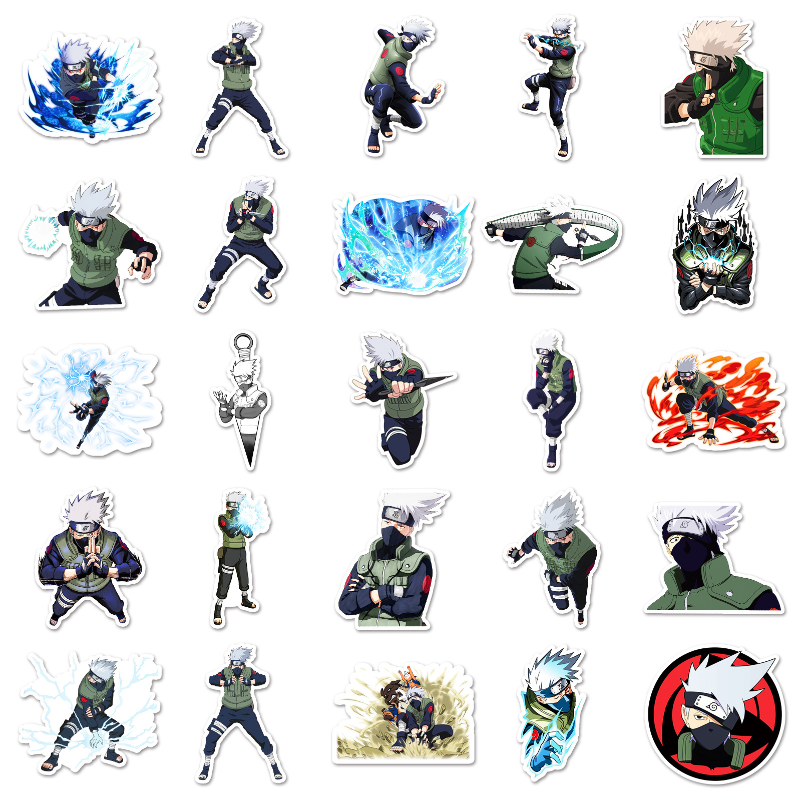 50pcs Anime Naruto Hatake Kaka - Tablet Computer Accessories ulasan dan harga