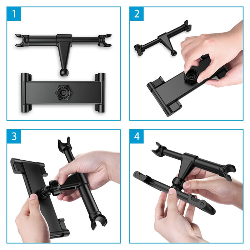 Telescopic Car Rear Pillow Pho - Car Accessories Tablet Holder ulasan dan harga