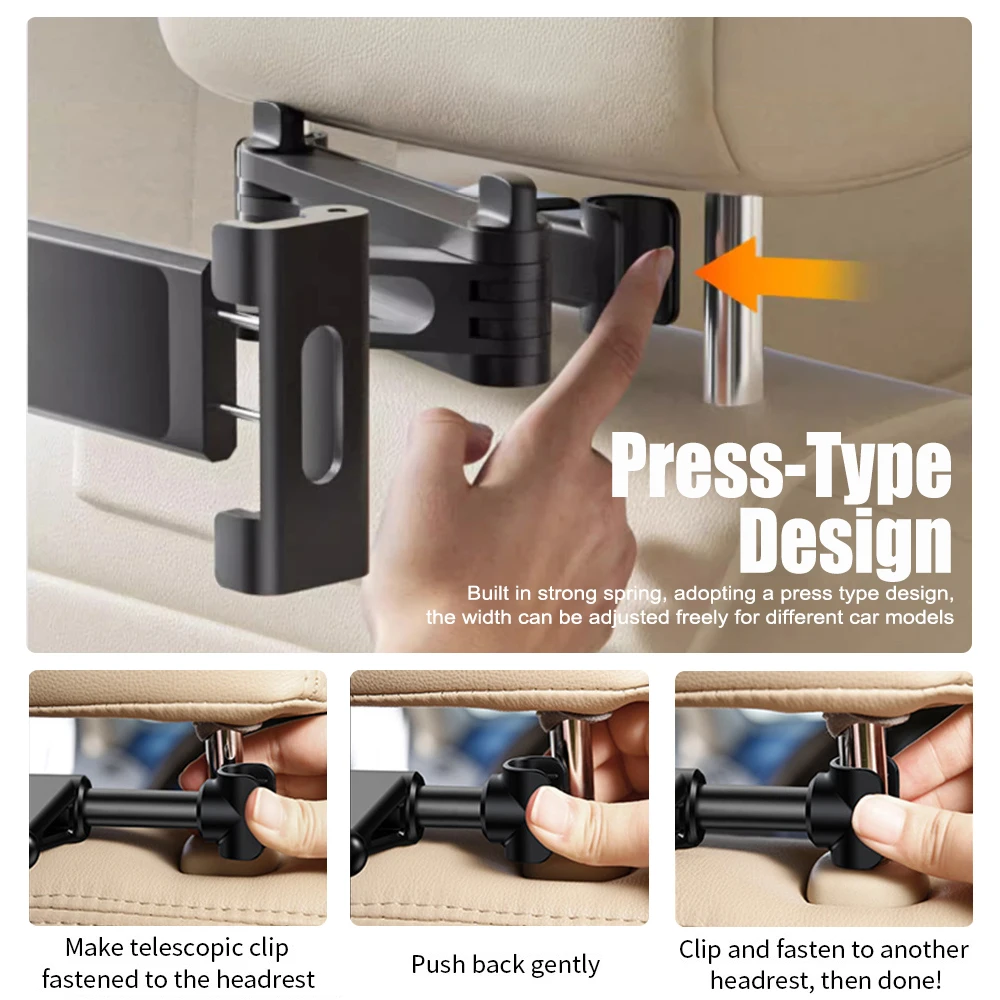 Foldable Car Phone Holder Back - Car Accessories Tablet Holder ulasan dan harga
