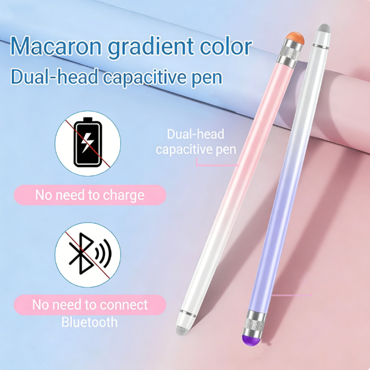 Graduated Color Silver Fiber T - Tablet Pencil Accessories ulasan dan harga
