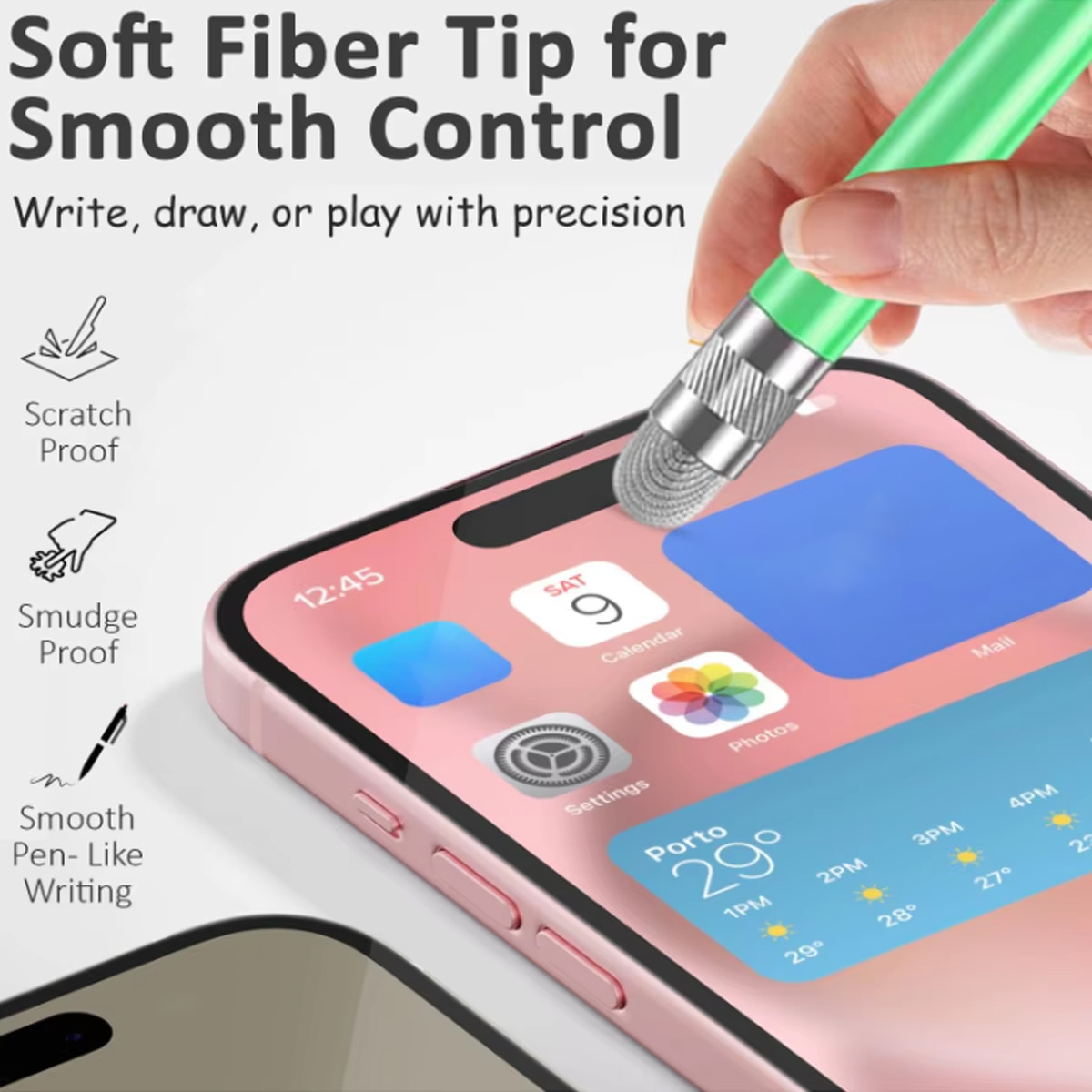 Graduated Color Silver Fiber T - Tablet Pencil Accessories ulasan dan harga