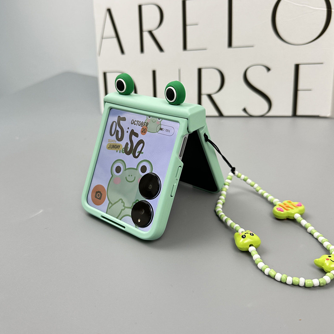 Cute Frog eyes Hinge Phone Cas - Motorola Tablet Accessories ulasan dan harga
