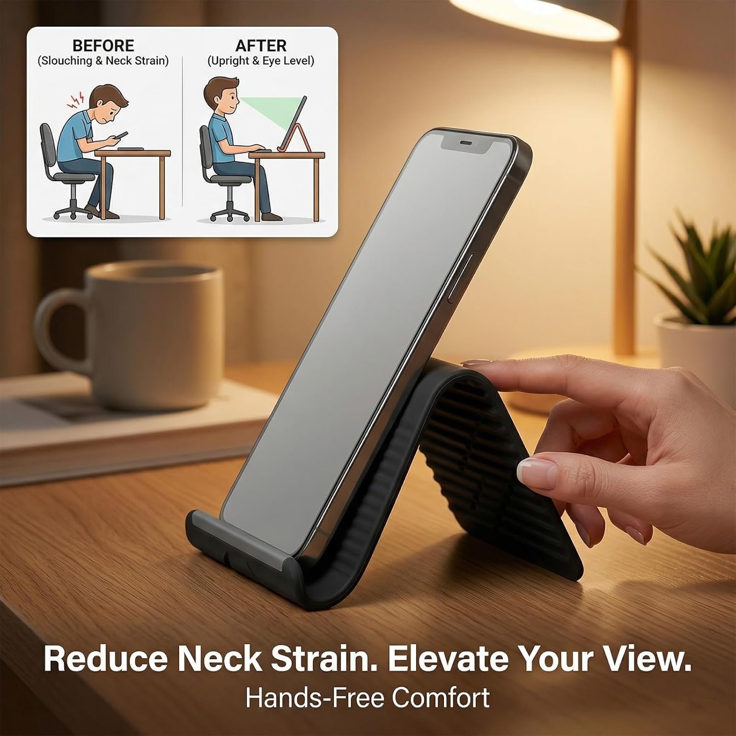 Lazy Portable Phone Stand Sili - Essential Tablet Accessories ulasan dan harga