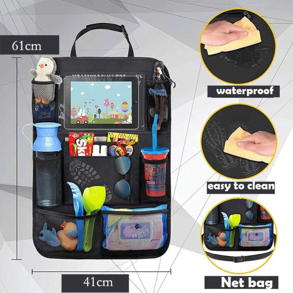 Car Seat Back Organizer 9 Stor - Tablet Accessories For Kids ulasan dan harga