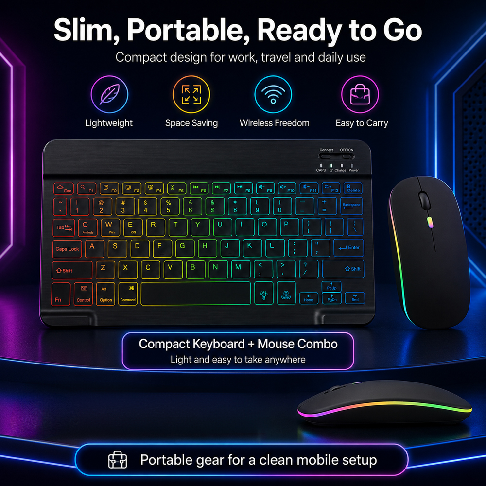 New Ultra Slim Portable 7 Colo - Tablet Accessories Keyboard ulasan dan harga