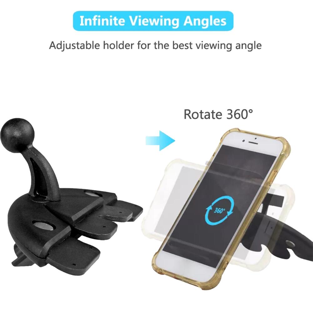 Ball Head Car CD Slot Phone Ho - Car Accessories Tablet Holder ulasan dan harga