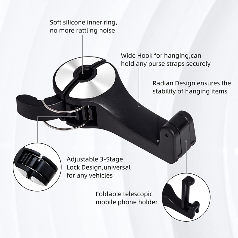 Car Back Seat Hook Multi-Funct - Car Accessories Tablet Holder ulasan dan harga