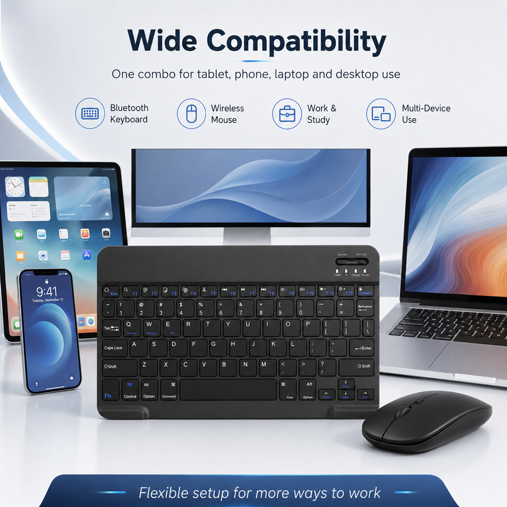 Bluetooth Wireless Keyboard Fo - Tablet Accessories Keyboard ulasan dan harga